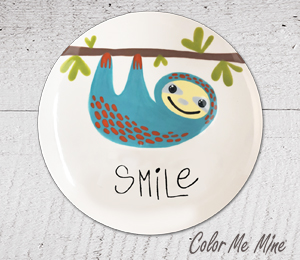 Webster Sloth Smile Plate