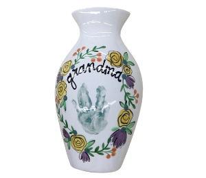 Webster Floral Handprint Vase