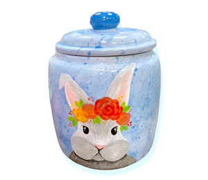 Webster Watercolor Bunny Jar