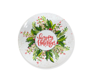 Webster Holiday Wreath Plate