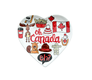 Webster Canada Heart Plate