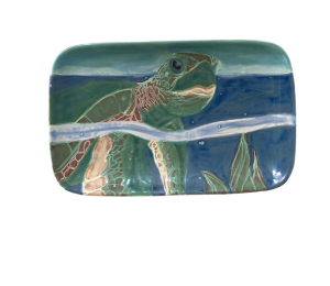 Webster Swimming Turtle Plate