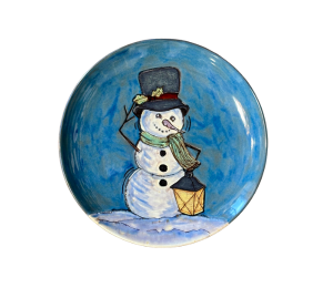 Webster Rustic Glazed Snowman