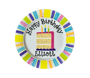Webster Birthday Cake Plate