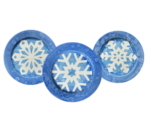 Webster Paper Snowflake Plate