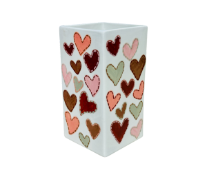 Webster Quilted Heart Vase